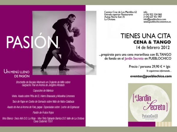 Pasi&oacute;n - Cena y Tango